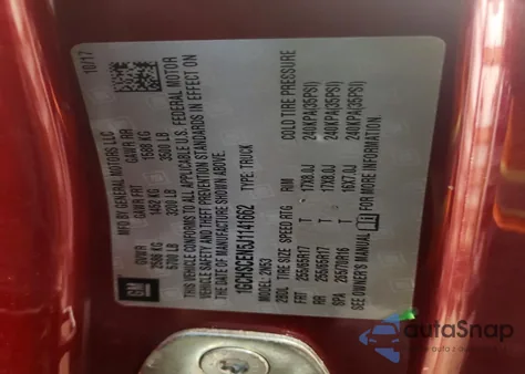 2018 Chevrolet Colorado Lt из США, поврежденный, VIN 1GCHSCEN5J1141662